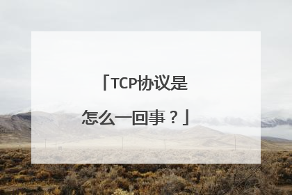 TCP协议是怎么一回事？