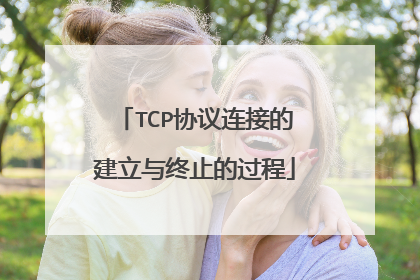 TCP协议连接的建立与终止的过程