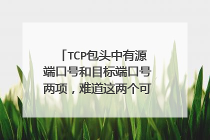 TCP包头中有源端口号和目标端口号两项，难道这两个可以不一样吗？