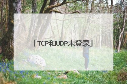 TCP和UDP未登录