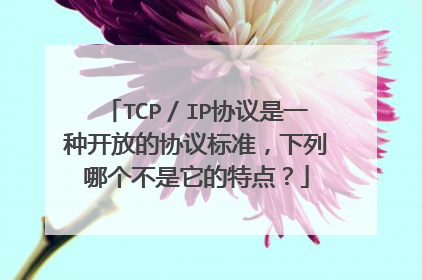 TCP/IP协议是一种开放的协议标准,下列哪个不是它的特点?