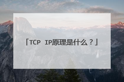 TCP IP原理是什么？