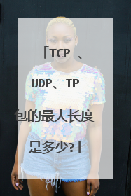 TCP 、UDP、IP包的最大长度是多少?