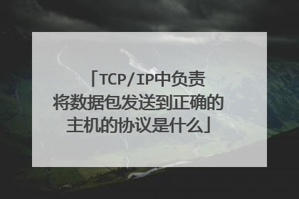TCP/IP中负责将数据包发送到正确的主机的协议是什么