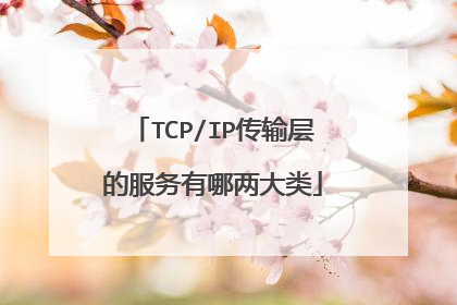 TCP/IP传输层的服务有哪两大类