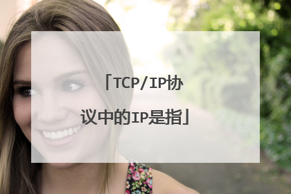 TCP/IP协议中的IP是指