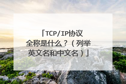 TCP/IP协议全称是什么？（列举英文名和中文名）