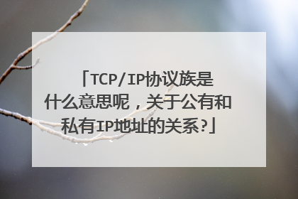 TCP/IP协议族是什么意思呢，关于公有和私有IP地址的关系?