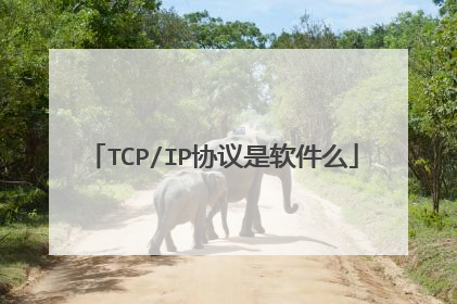 TCP/IP协议是软件么