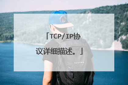 TCP/IP协议详细描述。