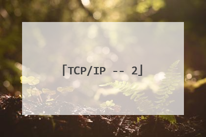 TCP/IP -- 2