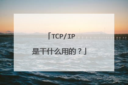 TCP/IP 是干什么用的？