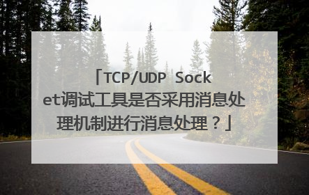 TCP/UDP Socket调试工具是否采用消息处理机制进行消息处理?