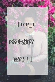 TCP_IP经典教程 密码!
