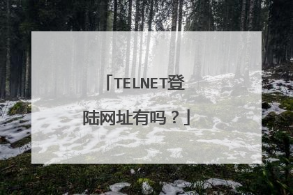 TELNET登陆网址有吗?