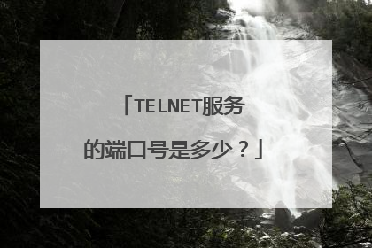 TELNET服务的端口号是多少？