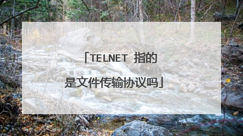 TELNET 指的是文件传输协议吗