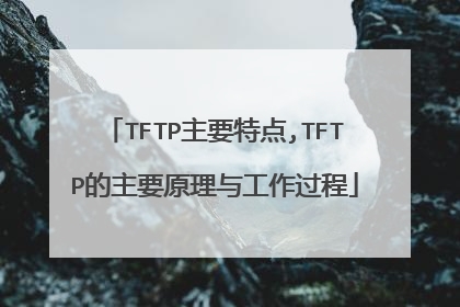 TFTP主要特点,TFTP的主要原理与工作过程