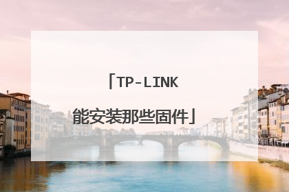 TP-LINK能安装那些固件