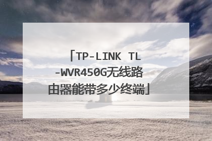 TP-LINK TL-WVR450G无线路由器能带多少终端