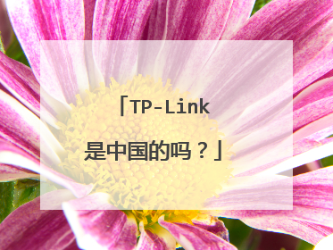 TP-Link是中国的吗？