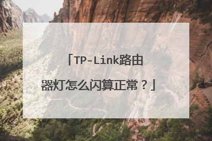 TP-Link路由器灯怎么闪算正常？