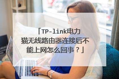 TP-link电力猫无线路由器连接后不能上网怎么回事？