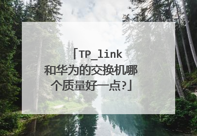 TP_link和华为的交换机哪个质量好一点?
