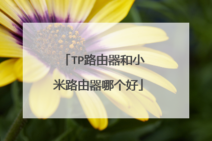 TP路由器和小米路由器哪个好