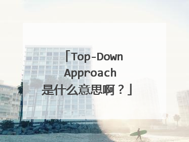Top-Down Approach是什么意思啊？