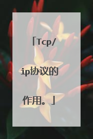 Tcp/ip协议的作用。