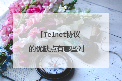Telnet协议的优缺点有哪些?