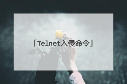 Telnet入侵命令