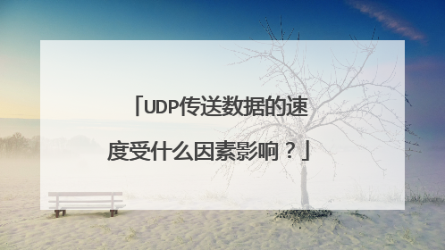 UDP传送数据的速度受什么因素影响?