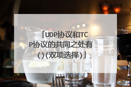 UDP协议和TCP协议的共同之处有()(双项选择)