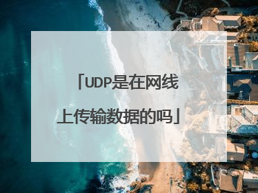 UDP是在网线上传输数据的吗