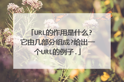 URL的作用是什么?它由几部分组成?给出一个URL的例子.