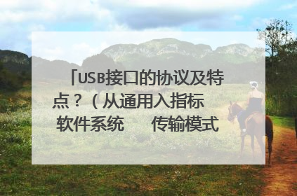 USB接口的协议及特点？（从通用入指标  软件系统   传输模式  USB器件  硬件接口  方面回答）