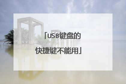 USB键盘的快捷键不能用
