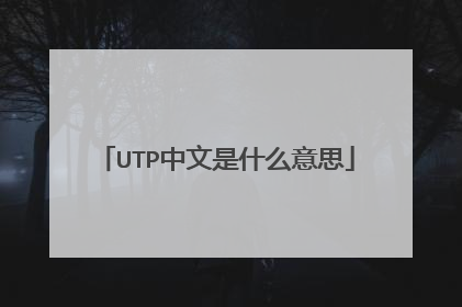 UTP中文是什么意思