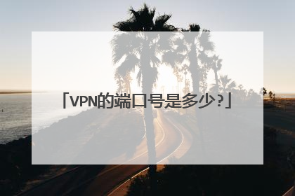 VPN的端口号是多少?