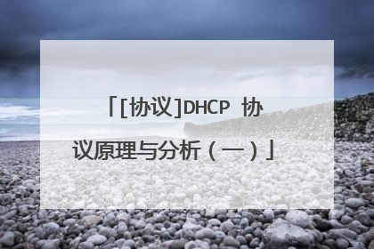 [协议]DHCP 协议原理与分析（一）