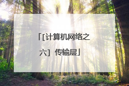 [计算机网络之六] 传输层