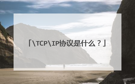 TCPIP协议是什么？