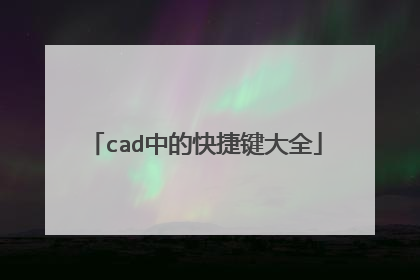 cad中的快捷键大全