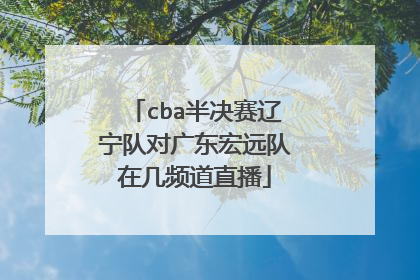 cba半决赛辽宁队对广东宏远队在几频道直播