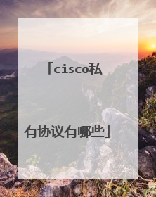 cisco私有协议有哪些