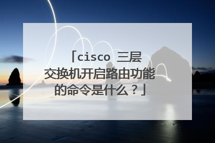 cisco 三层交换机开启路由功能的命令是什么？