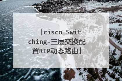 cisco Switching-三层交换配置RIP动态路由