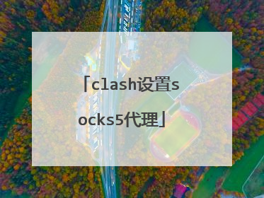 clash设置socks5代理